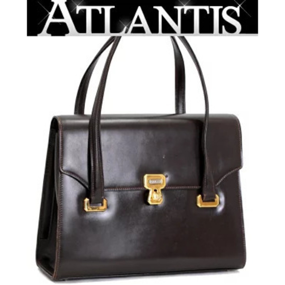 Gucci Handbag Leather Brown - Picture 1 of 6